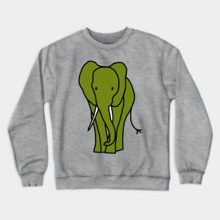 Green Elephant Crewneck Sweatshirt